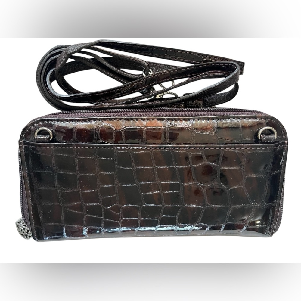 Hostess Pick Brighton Brown and Silver Wallet Crossbody - Picture 6 of 10